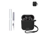 Custodia protettiva in silicone per cuffie Bluetooth Tozo T6, resistente ed ecologica, con fori precisi e compatibilità di ricarica, colore nero