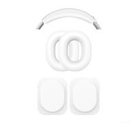Custodia protettiva in silicone per cuffie senza nulla, 1 fascia per cuffie resistente al sudore, design sottile e antipolvere, colore bianco
