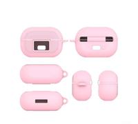 Custodia protettiva in silicone per cuffie TOZO Open EarRing, custodia morbida antiurto con ritagli precisi per la ricarica, skin per auricolari in nero, beige, rosa, 8 x 5 x 3,6 cm (rosa)