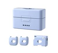 Custodia protettiva in silicone per DJI Mic Mini, set completo per trasmettitori/ricevitore/custodia di ricarica, antiurto, antiscivolo, con ritagli precisi per accessori per microfono, 2 Tx+1 Rx Set