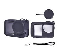 Custodia protettiva in silicone per DJI OSMO Action 6 con copriobiettivo e cordino, custodia in silicone per fotocamera, custodia protettiva morbida per accessori OSMO Action6