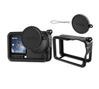 Custodia protettiva in silicone per DJI Osmo Action 6, protezione completa del corpo, custodia protettiva morbida, custodia portatile per fotocamera con copriobiettivo e cordino per fotocamera Osmo