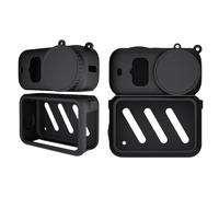 Custodia protettiva in silicone per DJI Osmo Nano, custodia protettiva a tutto tondo per DJI Osmo Nano, accessori per DJI Osmo Nano, custodia protettiva morbida con batteria aperta sul lato, Nero