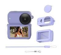 Custodia protettiva in silicone per DJI Osmo Nano, custodia protettiva in silicone, protezione completa del corpo con copriobiettivo e cordino anti-smarrimento, accessori per action camera, Lavanda