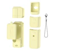 Custodia protettiva in silicone per DJI Pocket 3, custodia protettiva morbida per obiettivo della fotocamera, protezione completa per Osmo Pocket, 3 accessori (set B giallo)