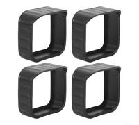 Custodia protettiva in silicone per fotocamera NewBlick, confezione da 4 pezzi, custodia protettiva per tutte le stagioni per campanello esterno, custodia antipolvere in nero (nero)