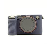 Custodia protettiva in silicone per fotocamera Sony A7CII A7CR, antiurto, resistente ai graffi, blu navy (blu scuro)