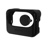Custodia protettiva in silicone per fotocamera Thumb con copertura dell'obiettivo Per Insta360 GO3 Coperchio protettivo antigoccia antipolvere per lo scomparto della batteria Accessori (Black 2)