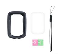 Custodia protettiva in silicone per iGPSPORT BSC200 BSC300 GPS cronometro, custodia impermeabile e antiurto con pellicola HD e cordino accessorio (nero)