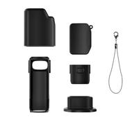 Custodia protettiva in silicone per Insta 360 Luna Ultra, custodia protettiva per manico dello schermo dell'obiettivo, accessori per action camera, nero