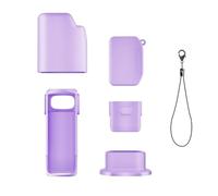 Custodia protettiva in silicone per Insta 360 Luna Ultra, custodia protettiva per manico dello schermo dell'obiettivo, accessori per action camera, viola