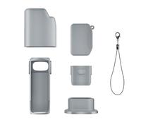 Custodia protettiva in silicone per Insta 360 Luna Ultra, custodia protettiva per maniglia dello schermo dell'obiettivo, accessori per action camera, grigio