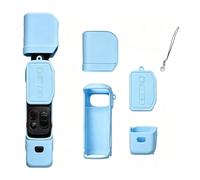 Custodia protettiva in silicone per Insta 360 Luna Ultra, morbida pelle Grip Sleeve Camera Screen Lens Cover Protezione a tutto tondo, blu cielo, Custodia protettiva in silicone per Luna Ultra
