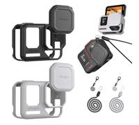Custodia protettiva in silicone per Insta360 Ace Pro2 Cover in silicone per Ace Pro2 copriobiettivo fotocamera sportiva accessori protettivi (nero)
