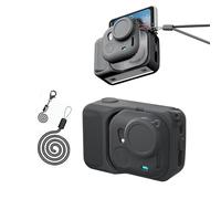 Custodia protettiva in silicone per Insta360 Go Ultra, set 4 in 1, custodia protettiva in silicone per fotocamera Go Ultra, copriobiettivo, cordino, custodia protettiva completa con copriobiettivo per