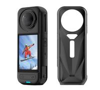 Custodia protettiva in silicone per Insta360 X5, custodia protettiva in morbida pelle, antigraffio, antiscivolo, custodia protettiva completa per fotocamera sportiva Insta 360 X5