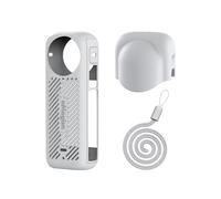 Custodia protettiva in silicone per Insta360X4 8K, copriobiettivo compatibile con Insta360X4, accessorio per la dissipazione del calore e la