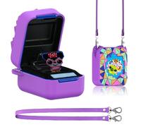 Custodia protettiva in silicone, per interactive Toy Digital Pet, digitale, per animali domestici, custodia per il trasporto per animali domestici, giocattolo interattivo, con cordino (viola）