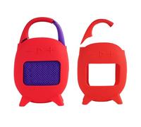 Custodia protettiva in silicone per JBL CLIP 5, custodia morbida a prova di caduta antiurto per altoparlante portatile CLIP5, accessori per organizer da esterni, protezione completa (rosso)