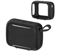 Custodia protettiva in silicone per JBL GO 5, custodia protettiva colorata antipolvere e resistente agli urti portatile ultra-leggera (nero)