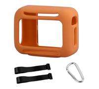 Custodia protettiva in silicone per JBL GO5, con moschettone (arancione)