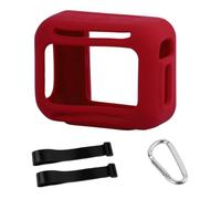 Custodia protettiva in silicone per JBL GO5, con moschettone (rosso)