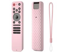 Custodia protettiva in silicone per LG MR25GA Magic, copertura protettiva antiscivolo e antiurto per telecomando con cordino, supporto protettivo per telecomando (rosa)