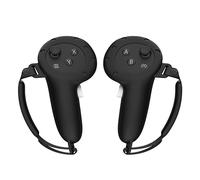 Custodia protettiva in silicone per Meta Quest 3, per controller VR Touch, antiscivolo, con cinturino regolabile, accessori per giochi VR (nero)