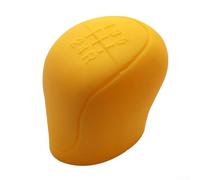 Custodia protettiva in silicone per pomello del cambio dell'auto, antiscivolo, per cambio manuale, accessori interni auto, adatta per nero, grigio, rosso, blu, giallo (giallo)