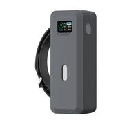 Custodia protettiva in silicone per Power Bank 737 da 24.000 mAh con slot per scheda SD/SIM, foro per dado da 1/4 di pollice, maniglia grigia