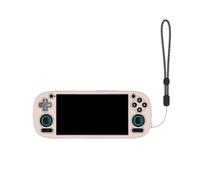 Custodia protettiva in silicone per Retroid Pocket 5 Console di gioco Anticaduta Anti-Assorbimento Anti-Graffio Manicotto Protettivo Guscio Pelle con Cordino (Bianco)