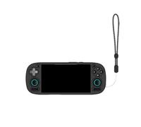 Custodia protettiva in silicone per Retroid Pocket 5 Console di gioco Anticaduta Anti-Assorbimento Anti-Graffio Manicotto Protettivo Guscio Pelle con Cordino (Nero)