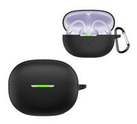 Custodia protettiva in silicone per SHOKZ OpenDots Air, custodia morbida con moschettone, protezione per cuffie a prova di caduta e antipolvere, accessori (nero)
