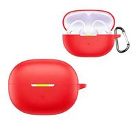 Custodia protettiva in silicone per SHOKZ OpenDots Air, custodia morbida con moschettone, protezione per cuffie a prova di caduta e antipolvere, accessori (rosso)