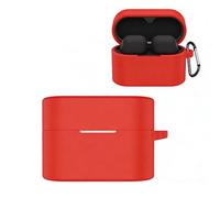 Custodia protettiva in silicone per Sony WF-1000XM6, custodia protettiva per auricolari con moschettone per cuffie WF-1000XM6, accessori a prova di caduta e polvere (rosso)