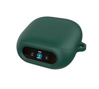 Custodia Protettiva in Silicone per Soundcore Liberty 5 Pro - Copertura Antiturto e Antipolvere, Fodera Morbida Antigraffio, con Moschettone (Verde scuro)
