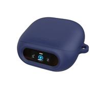 Custodia protettiva in silicone per Soundcore Liberty 5 Pro - Cover protettiva integrale per auricolari con moschettone per Soundcore Liberty 5 Pro (Blu Navy)