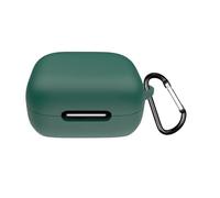 Custodia protettiva in silicone per Soundcore P30i, custodia protettiva per auricolari con moschettone per cuffie Soundcore P30i, a prova di caduta e antipolvere, colore verde scuro