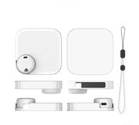 Custodia protettiva in silicone per Soundcore per registratore vocale Anker Work con copertura antiurto a 360 gradi e design lavabile in colore nero (bianco (G133))