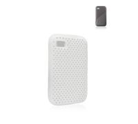 Custodia protettiva in silicone per SSD portatile WD 500G/1T/2T/4T My Passport, antipolvere, antiurto e delicata sulla pelle, bianca