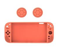 Custodia protettiva in silicone per Switch 2, cover integrale antiurto con texture antiscivolo, guscio morbido per console portatile NS 2, accessorio da gioco leggero e resistente (arancione)