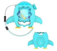 Custodia protettiva in silicone per Tamagotchi Paradise, custodia protettiva stand up case antiscivolo in silicone per Tamagotchi Paradise Virtual Pet Game Machine con cordino (acqua)