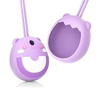 Custodia protettiva in silicone per Tamagotchi Pix Virtual Electronic Pet Game Machine, custodia morbida per Tomagatchie Giga Pet Mini Toy, custodia da viaggio con cinturino da polso (viola)
