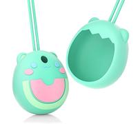 Custodia protettiva in silicone per Tamagotchi Pix Virtual Electronic Pet Game Machine, custodia morbida per Tomagatchie Giga Pet Mini Toy, custodia da viaggio con cinturino da polso (ciano)