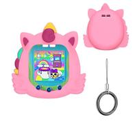 Custodia protettiva in silicone per Tamagotchi Uni (2023), guscio protettivo anti-goccia per Tamagotchi Uni Virtual Pet macchina da gioco elettronica con cordino per regali per bambini (rosa)