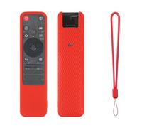Custodia protettiva in silicone per telecomandi LG MR-25GA (con cordino), custodia protettiva in silicone morbido per MR-25GA antiscivolo (rosso)