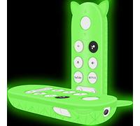 Custodia protettiva in silicone per telecomando Google Chromecast, custodia a distanza per Google 2020 Voice Remote, antiurto paraurti remoto cover protettiva -Glowgreen
