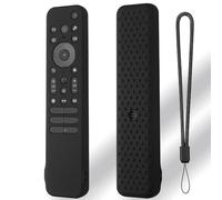 Custodia protettiva in silicone per telecomando Sony RMF-TX810U/RMF-TX811U/RMF-TX910U, antiurto, antiscivolo, con cordino (nero)