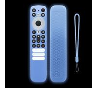 Custodia protettiva in silicone per telecomando TCL, custodia protettiva per telecomando TV RC902V FMRK Voice Remote TV Controller antiscivolo antiurto (azzurro)