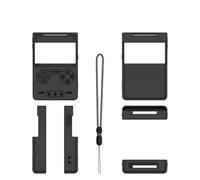 Custodia protettiva in silicone per Trimui Brick Gaming Console Protezione goccia Semplice colore solido, Console di gioco portatile Custodia protettiva morbida (black)